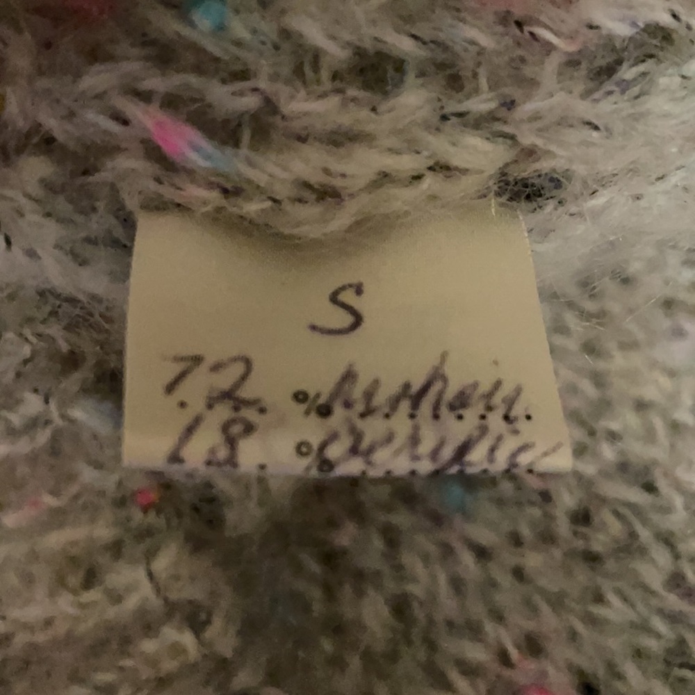 Vintage Mohair Chunky Grampa Sweater Size S. - Picture 8 of 11